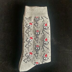 Santa Skeleton Socks